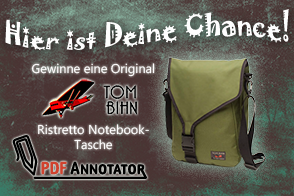 Perfekter Auftritt am ersten Unterrichtstag. Gewinne eine TOM BIHN Ristretto Notebook-Tasche.