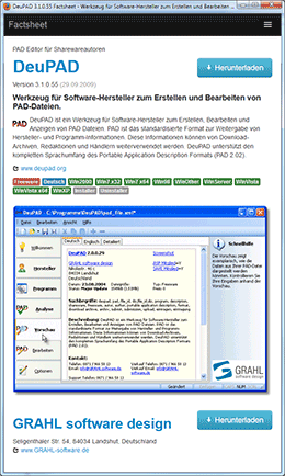 DeuPAD Factsheets - Die kompakte Produktbeschreibung