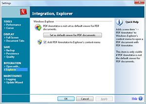 Param�tres - Adaptez PDF Annotator � vos besoins. - Param�tres